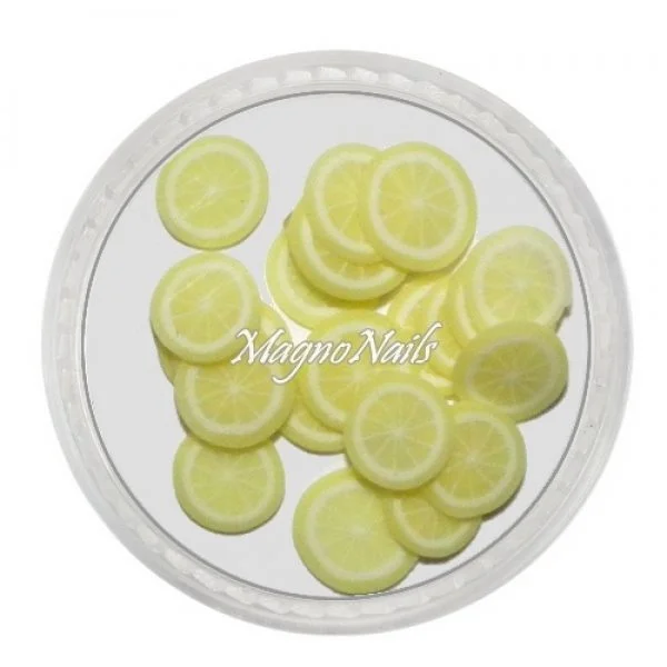 Einlegemotive - Fimo Früchte - Zitrone Nail Art Nails Nagel Nögel Nailart