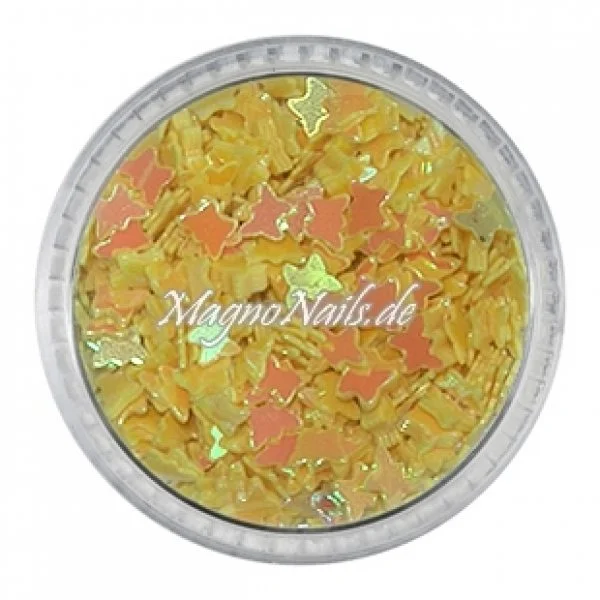 Glitter Shapes - Einlegemotive - Schmetterlinge gelb Nail Art Nails Nagel Nögel Nailart
