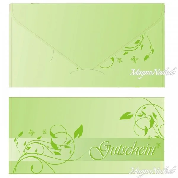 Geschenk Gutschein Karte 195 x 276mm Nail Art Nails Nagel Nögel Nailart
