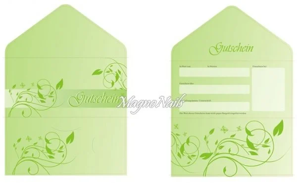 Geschenk Gutschein Karte Nageldesign Nägel Schnäppchen