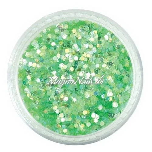 Nail Art Pailetten apfelgrün 1mm Nägel Nails Nailart Nageldesign Nagel Glitzer Pailetten