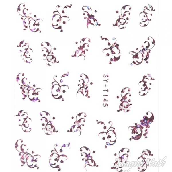 2D Nail Art One Stoke Sticker