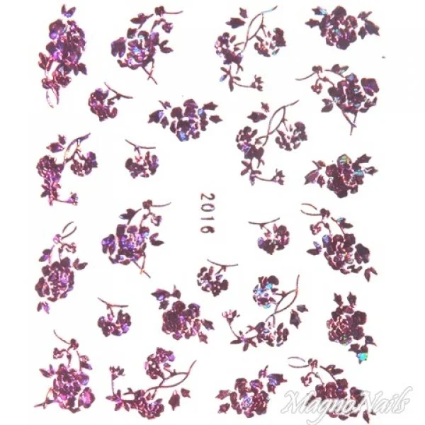 2D Nail Art One Stoke Sticker