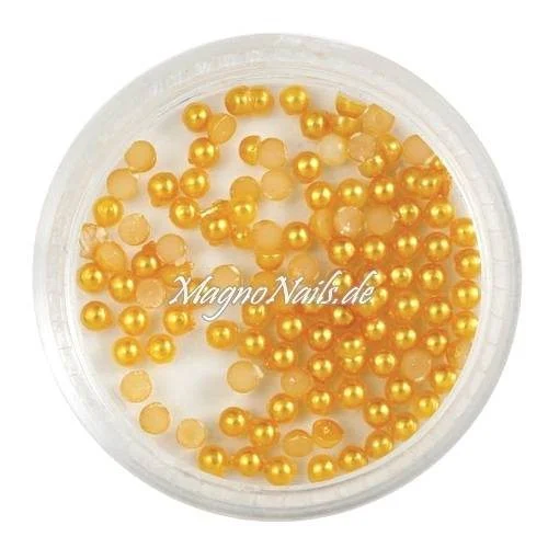 Nail Art Einlegemotive - Halbperlen orange Nägel Nails Nailart Nageldesign Nagel Glitzersteine