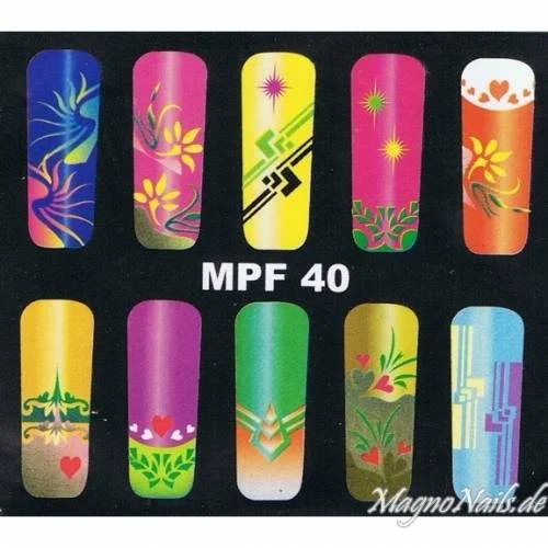 MPF 40 Airbrush Schablone