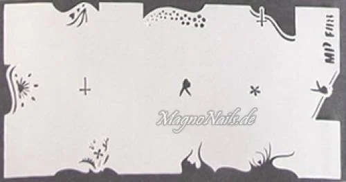 Nageldesign Nailart Nail Art Airbrush Schablone viele Designs