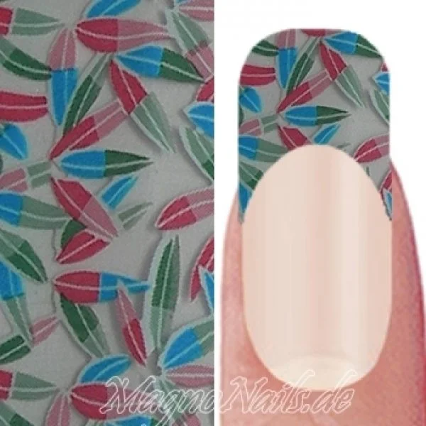 Nail Art Transfer Folie 0,45m - Nail Foil - Tropical Nailart Nails Nägel Schmuck TransferFolie Nagelfolie Nageldesign