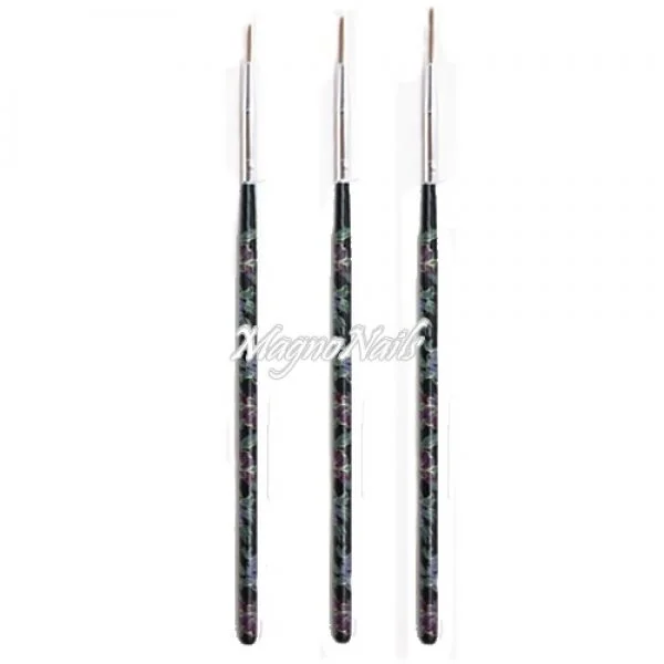 Nail Art Pinsel Set 3-Teilig Nagelpinsel Nägel Nagelstudio Zubehör Günstig Schnäppchen