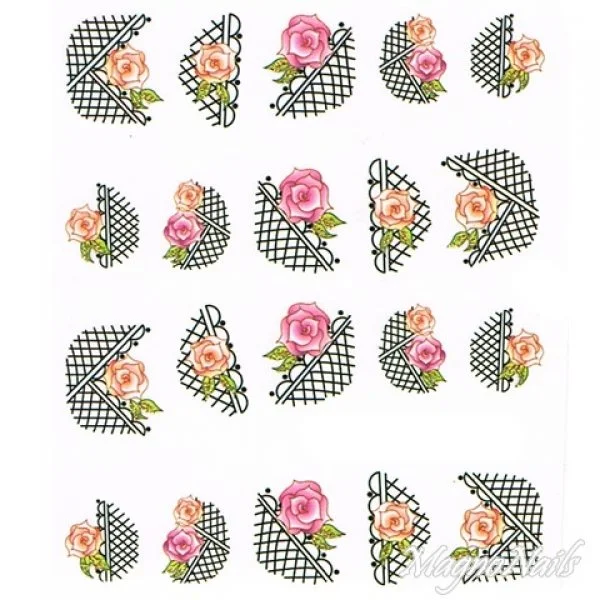 2D Nail Art One Stoke Sticker