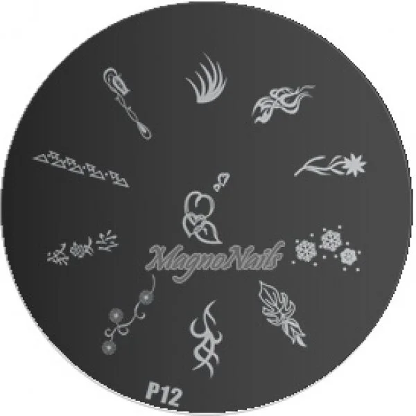 Nail Stamping Schablone P12