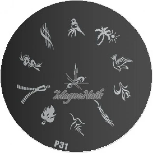 Nail Stamping Schablone P31