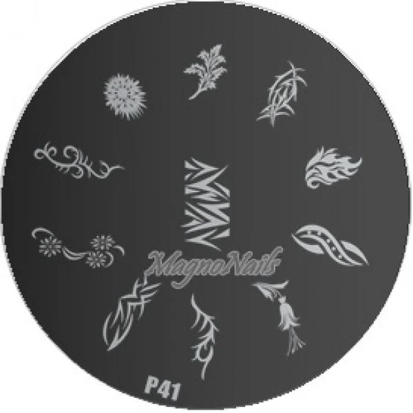 Nail Stamping Schablone P41