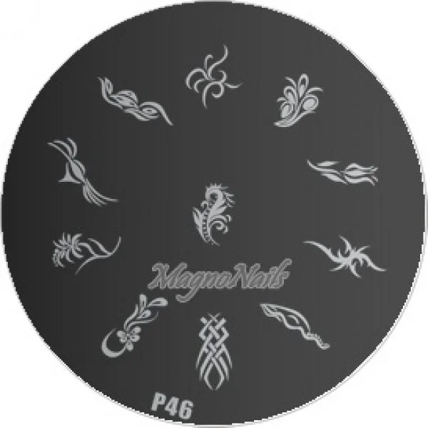Nail Stamping Schablone P46