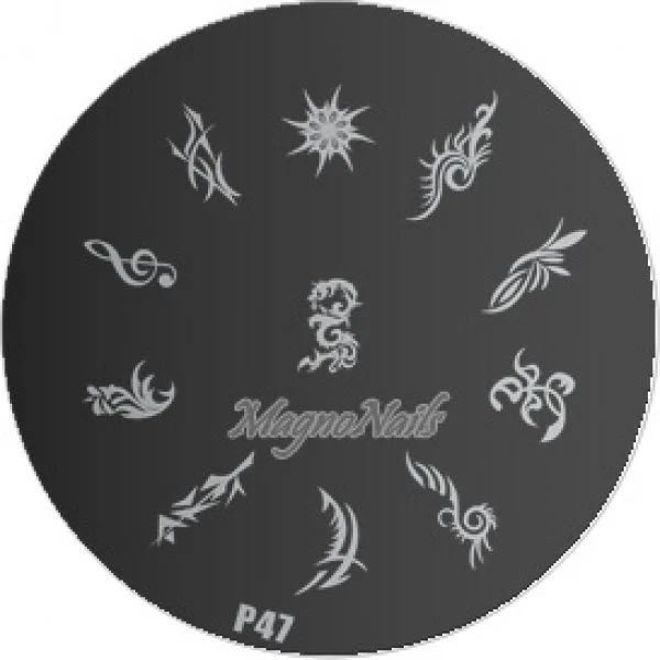 Nail Stamping Schablone P47