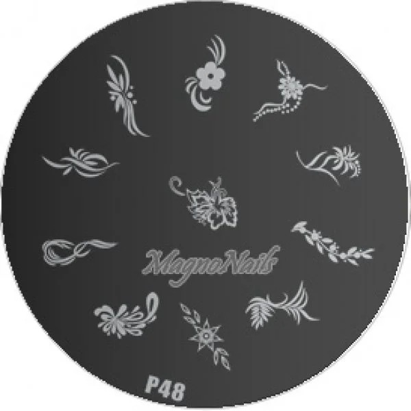 Nail Stamping Schablone P48