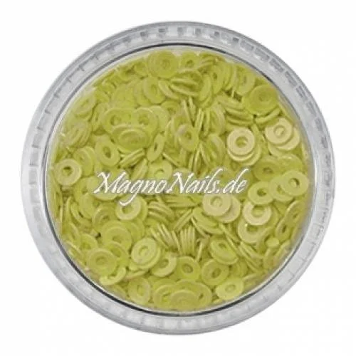 Nail Art Shapes gelb rund gelocht Nailart Nails Nägel Schmuck Einleger Einlegemotive Nageldesign