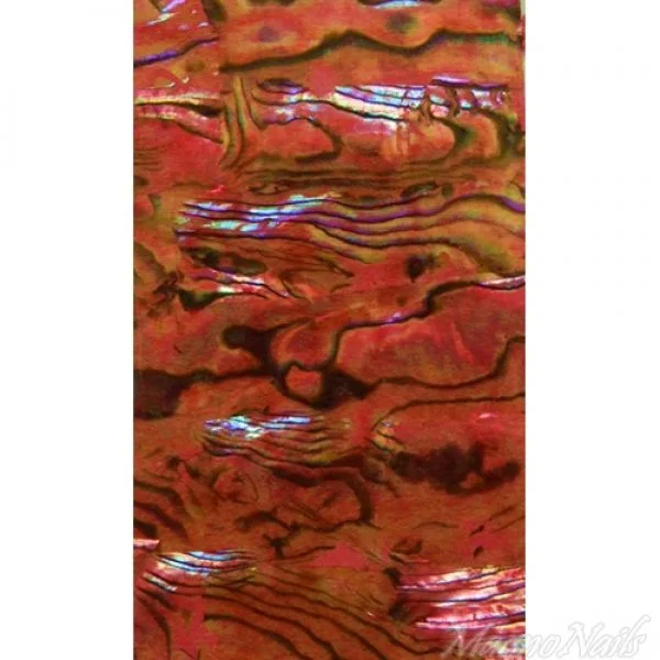 Mother of Pearl - Designer Perlmutt Sticker feuerrot Nail Nagelstudio Nägel Nailart Nail art