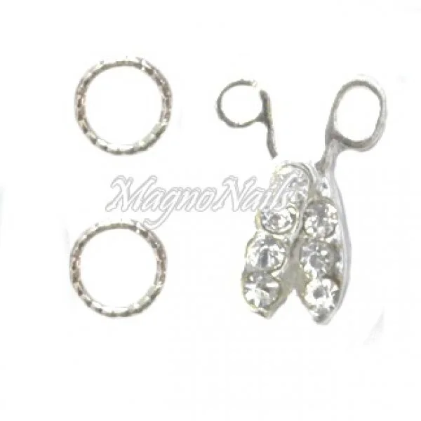 Nail Piercing - Schere Nageldesign Nägel Schmuck Nails 