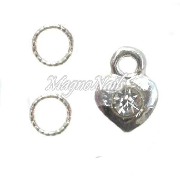 Nail Piercing - Herz Nageldesign Nägel Schmuck Nails 