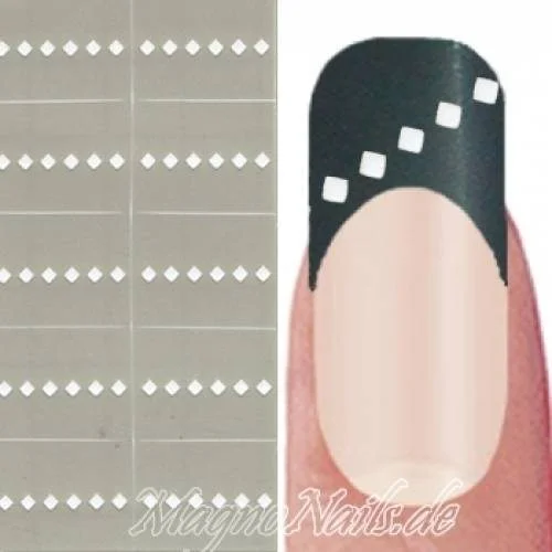Nail Art Schablone - Nagellack Sticker Airbrush Nail Aufkleber selbstklebend