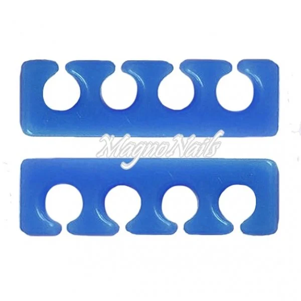 2 x Silikon Zehenspreizer blau Nagelstudio Zubehör Fusspflege Fußpflege