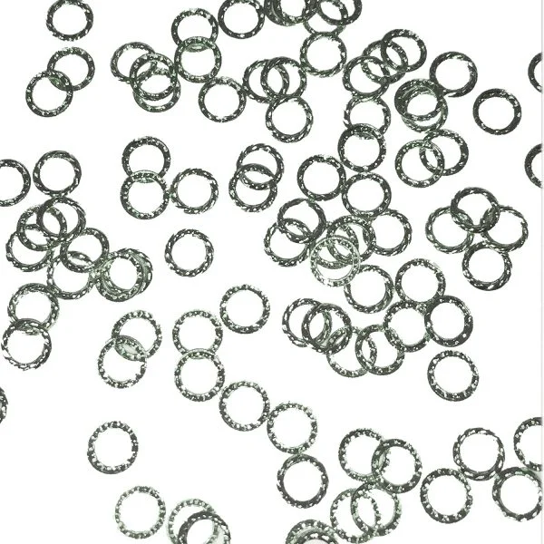 Einlegemotive - Overlays - Miniringe silber Nails Nagel Nögel Nailart