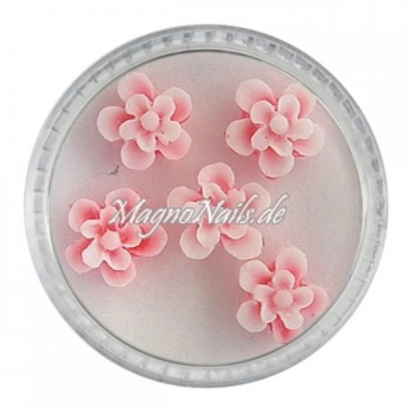 3D Einlegemotive - Gummi Soft Blumen rot