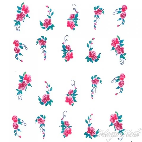 2D Nail Art One Stoke Sticker