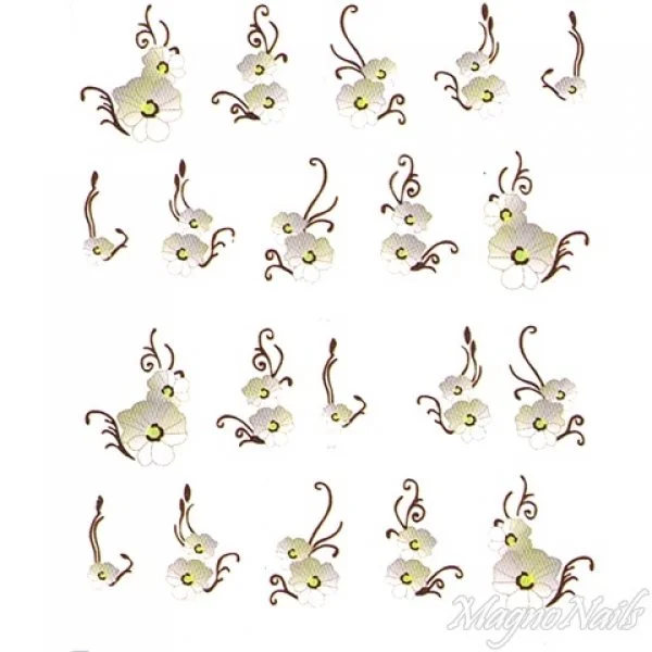 2D Nail Art One Stoke Sticker