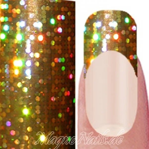 Nail Art Transfer Folie 1,5m - Nail Foil - Gold Love Nagelfolie Nageldesign Folie Tranferfolie Nailart