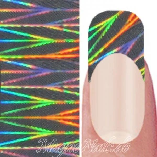 Nail Art Transfer Folie 1,5m - Nail Foil - Silver Arrow Nagelfolie Nageldesign Folie Tranferfolie Nailart