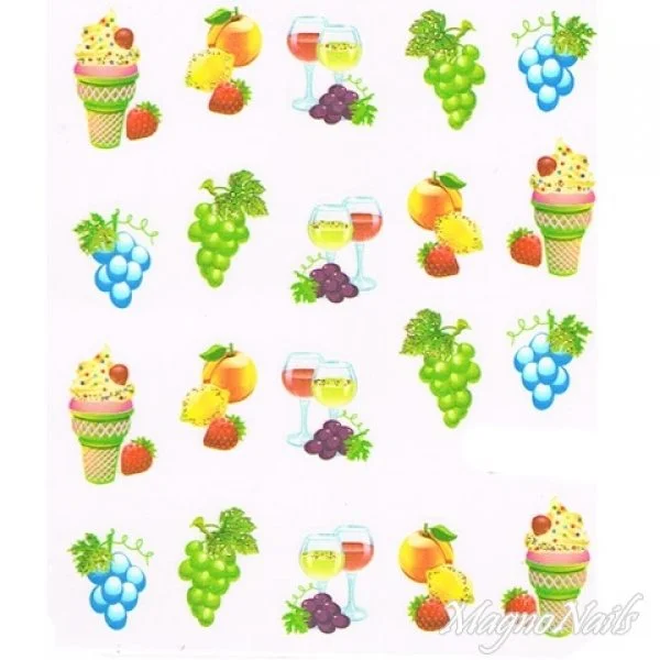 2D Nail Art One Stoke Sticker