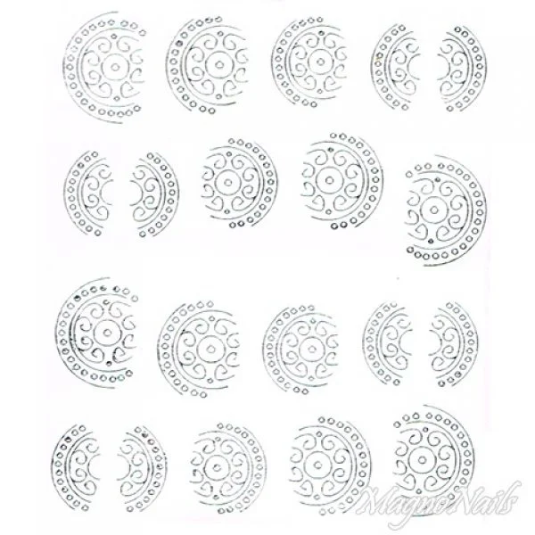 2D Nail Art One Stoke Sticker