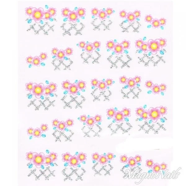 2D Nail Art One Stoke Sticker