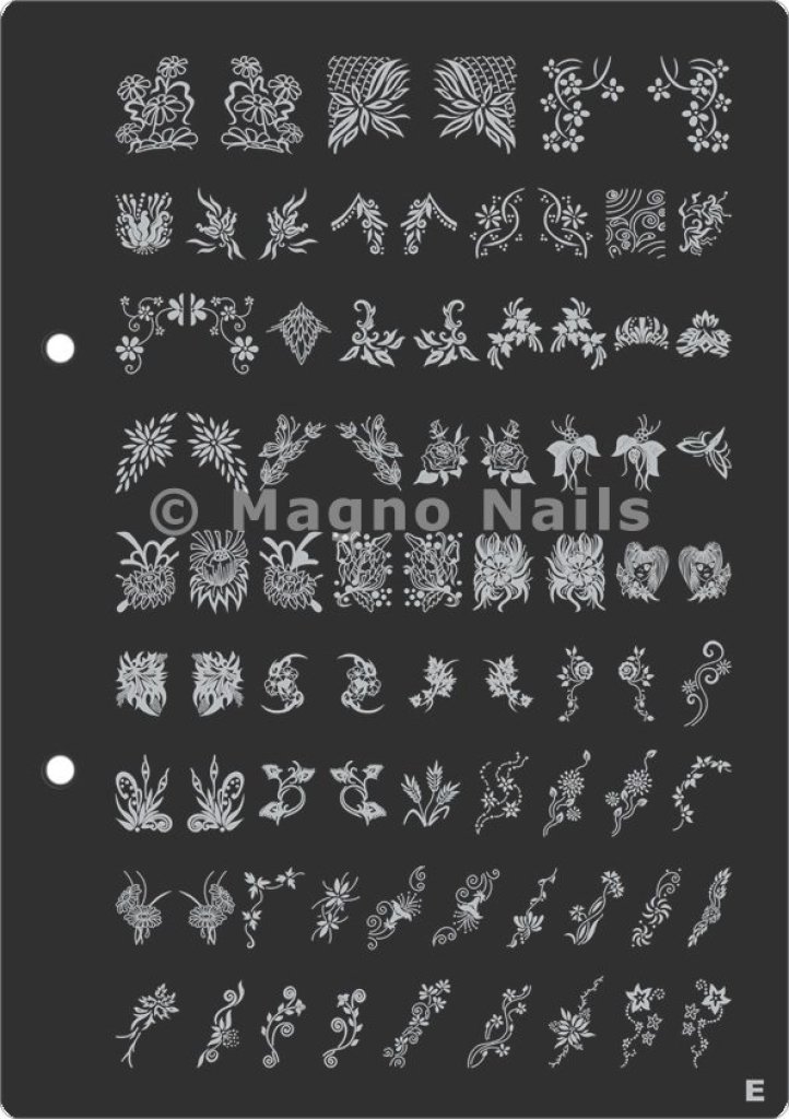 XL Stamping Schablone E extra große Schablone tief ausgestanzt Qualität