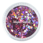 Mini Rhombus Glitter - altrosa hologramm